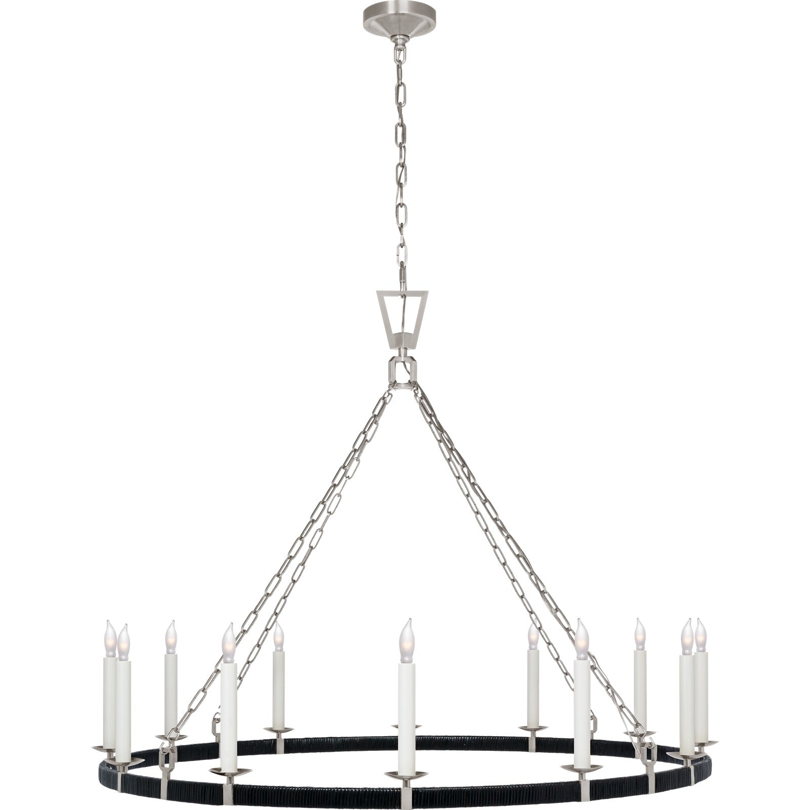 Darlana XL Wrapped Ring Chandelier - Visual Comfort Ceiling Lights