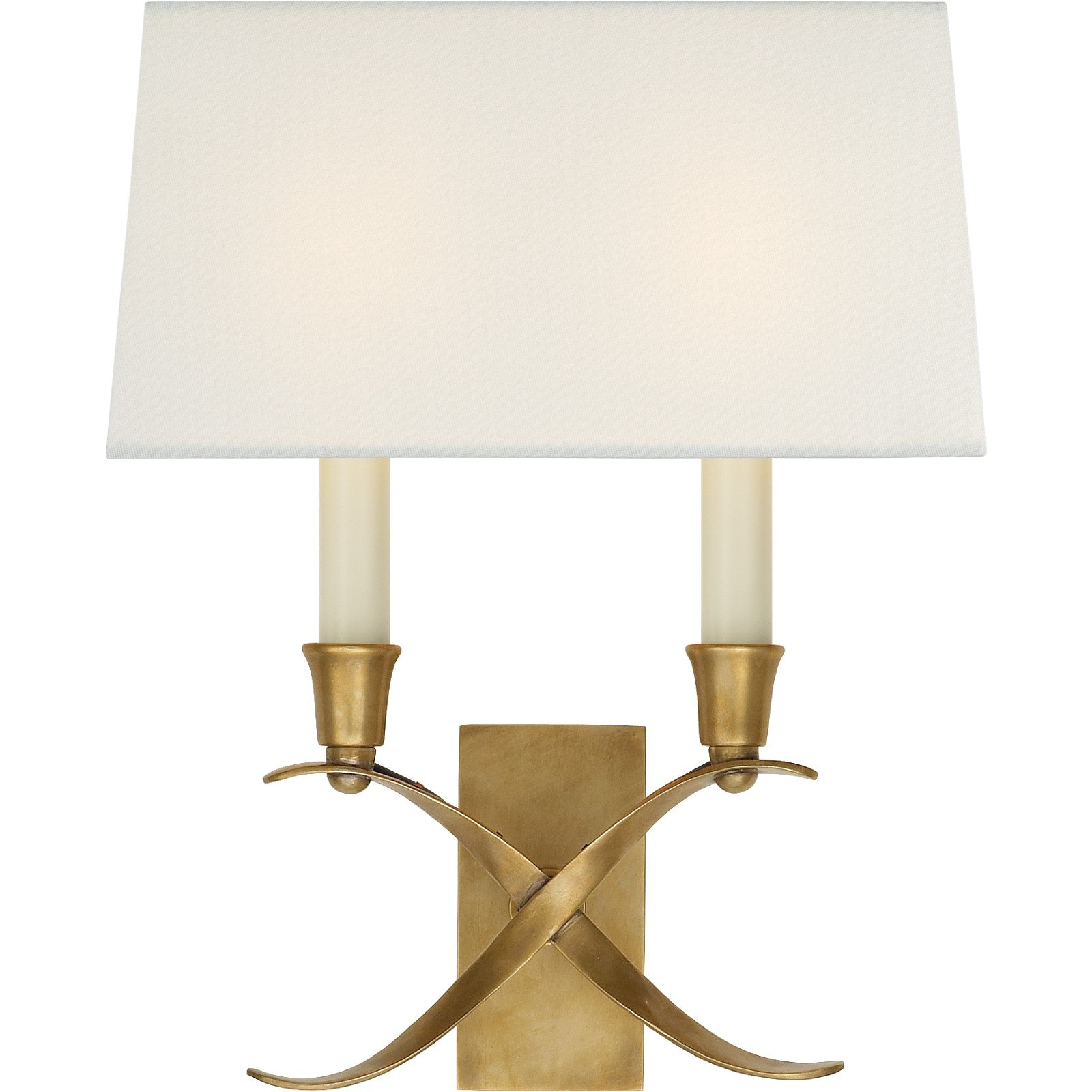 Cross Bouillotte Small Sconce - Visual Comfort Wall Lights
