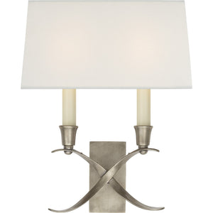 Cross Bouillotte Small Sconce - Visual Comfort Wall Lights