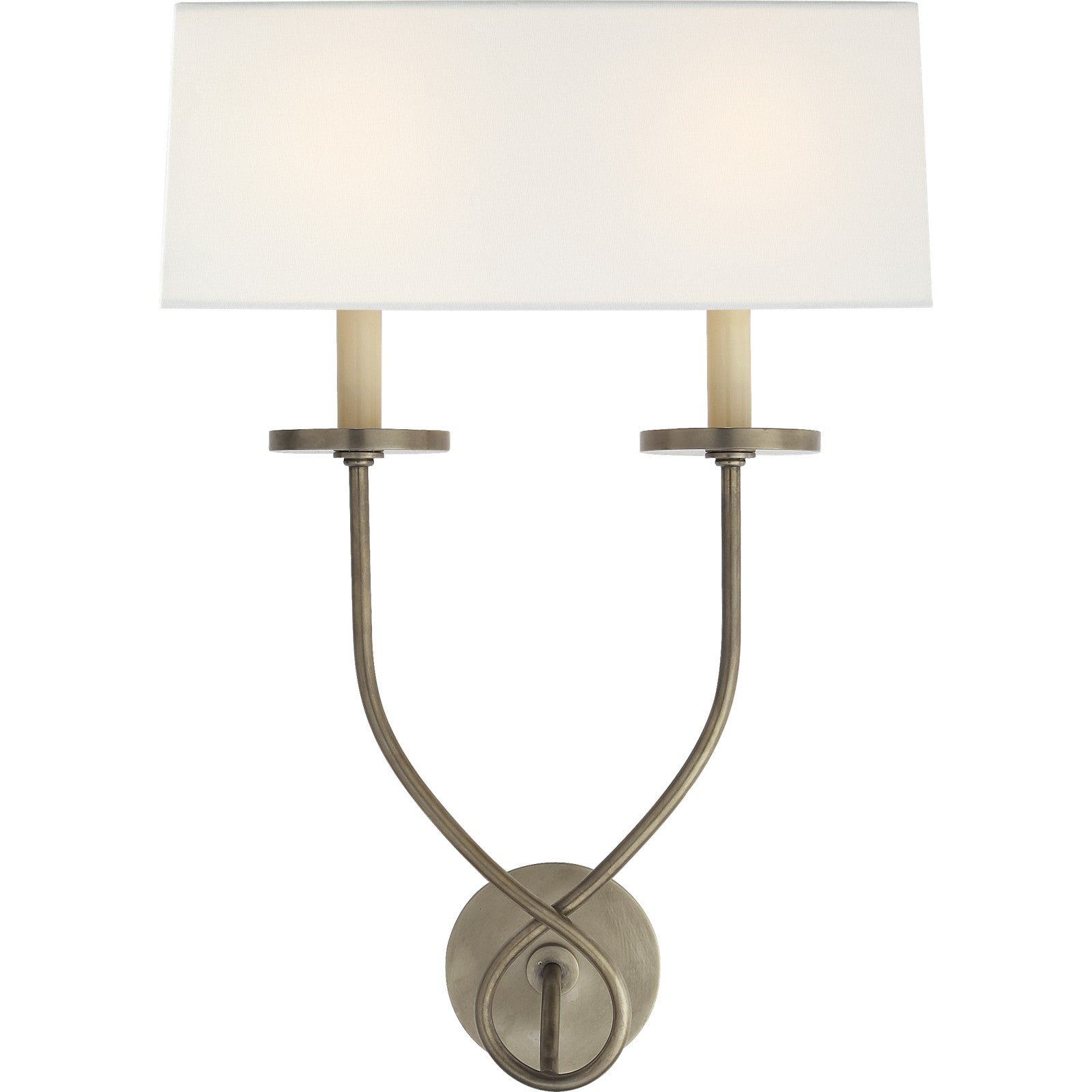 Symmetric Twist Double Sconce - Visual Comfort Wall Lights