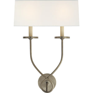 Symmetric Twist Double Sconce - Visual Comfort Wall Lights