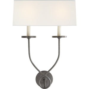 Symmetric Twist Double Sconce - Visual Comfort Wall Lights