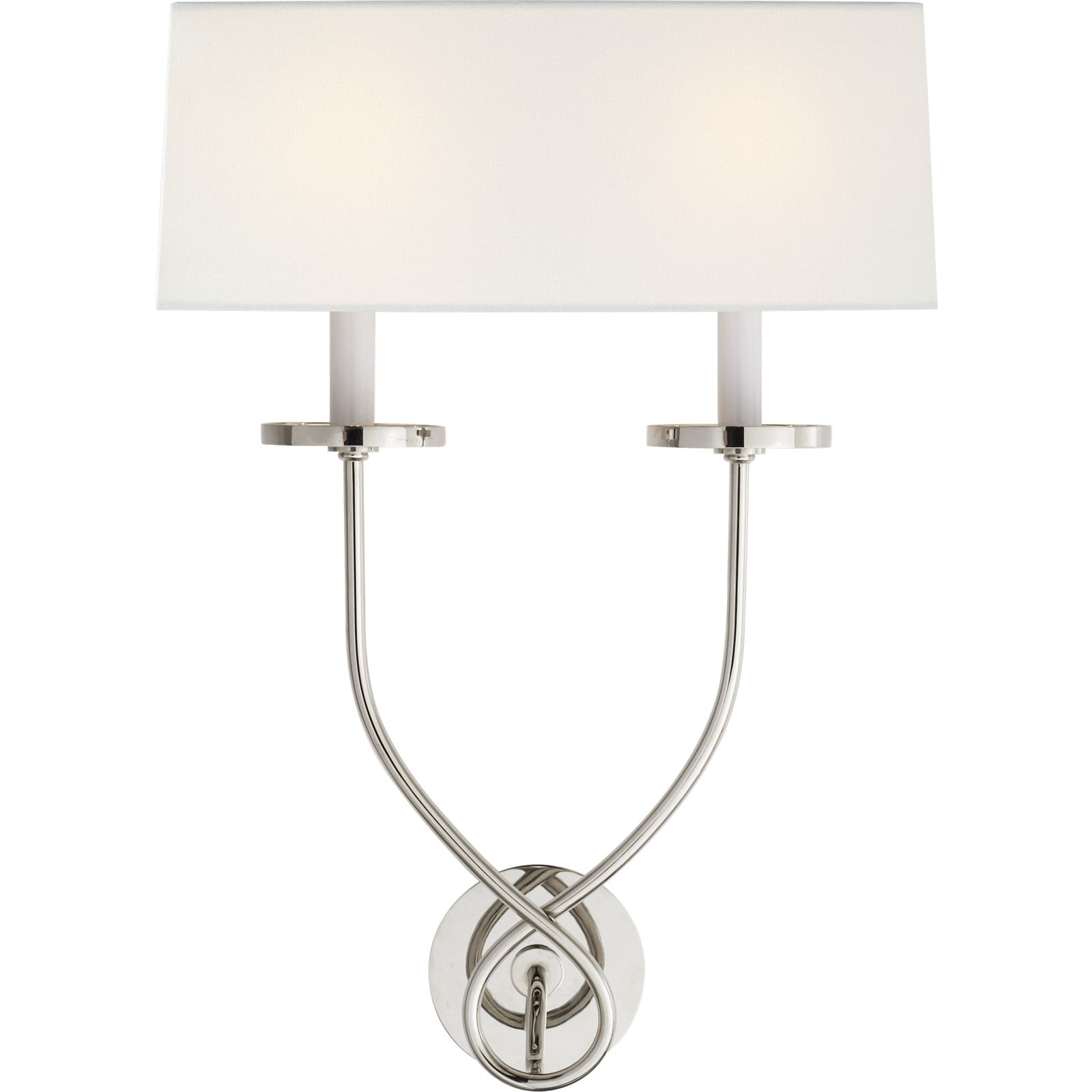 Symmetric Twist Double Sconce - Visual Comfort Wall Lights