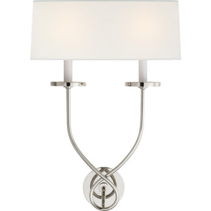 Symmetric Twist Double Sconce - Visual Comfort Wall Lights