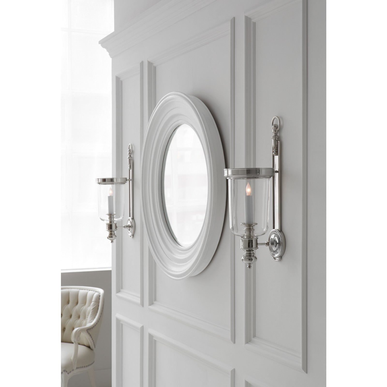Georgian Small Hurricane Wall Sconce - Visual Comfort Wall Lights