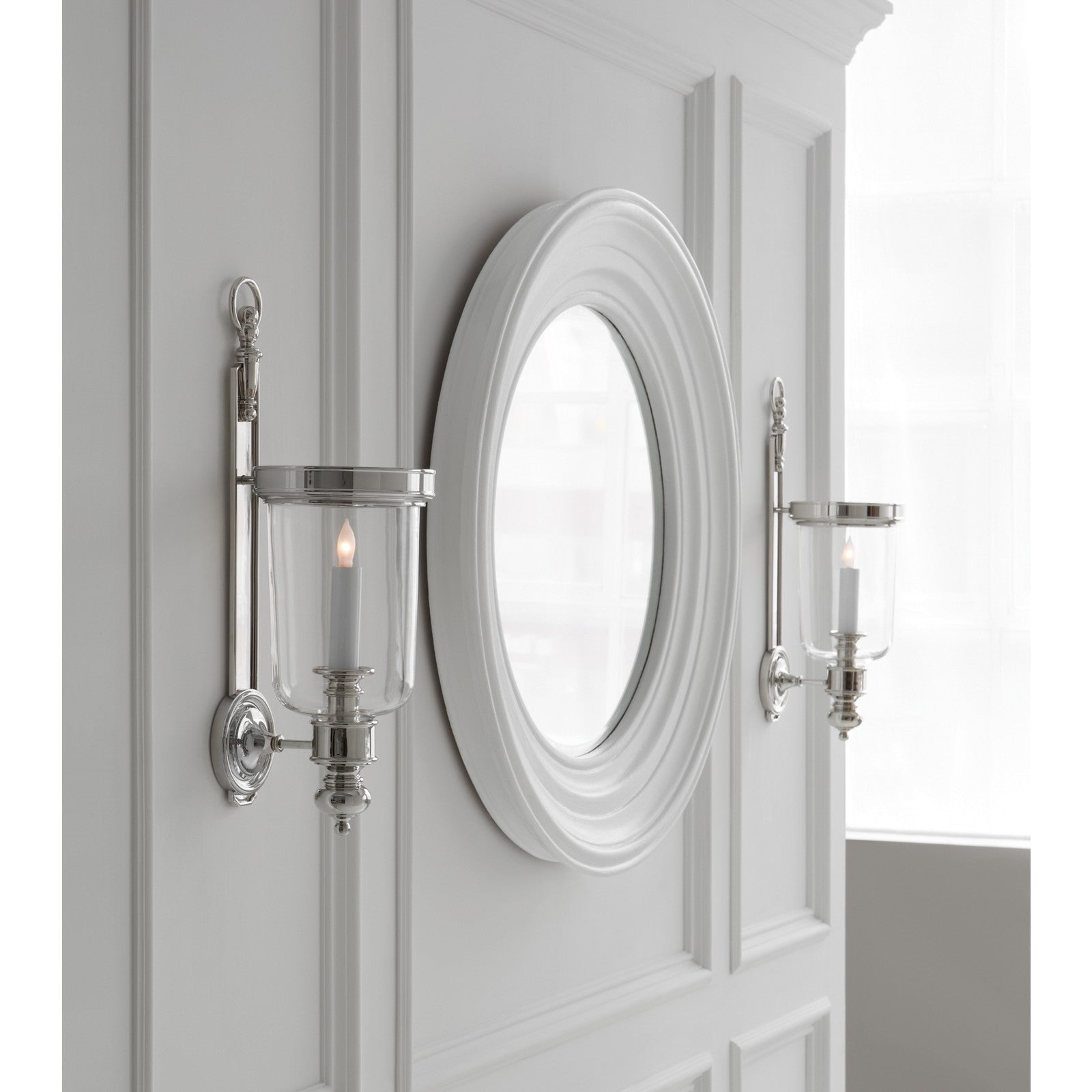 Georgian Small Hurricane Wall Sconce - Visual Comfort Wall Lights