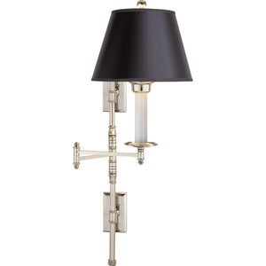Dorchester Double Backplate Swing Arm - Visual Comfort Wall Lights