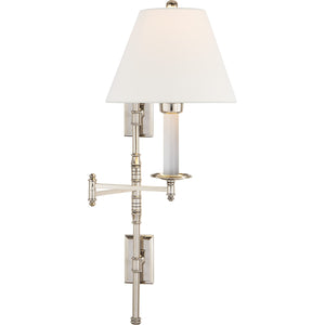 Dorchester Double Backplate Swing Arm - Visual Comfort Wall Lights