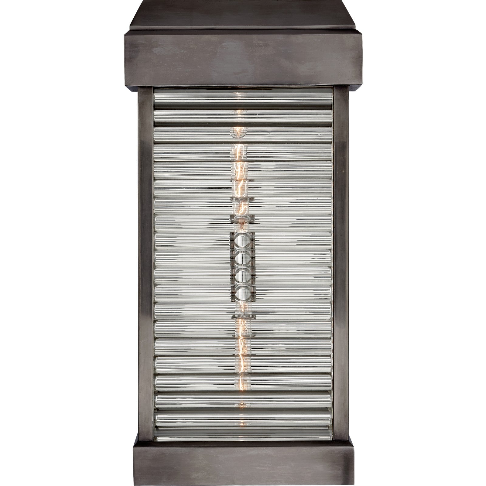 Dunmore Large Curved Glass Louver Sconce - Visual Comfort Outdoor Lighting