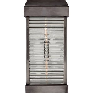 Dunmore Large Curved Glass Louver Sconce - Visual Comfort Outdoor Lighting