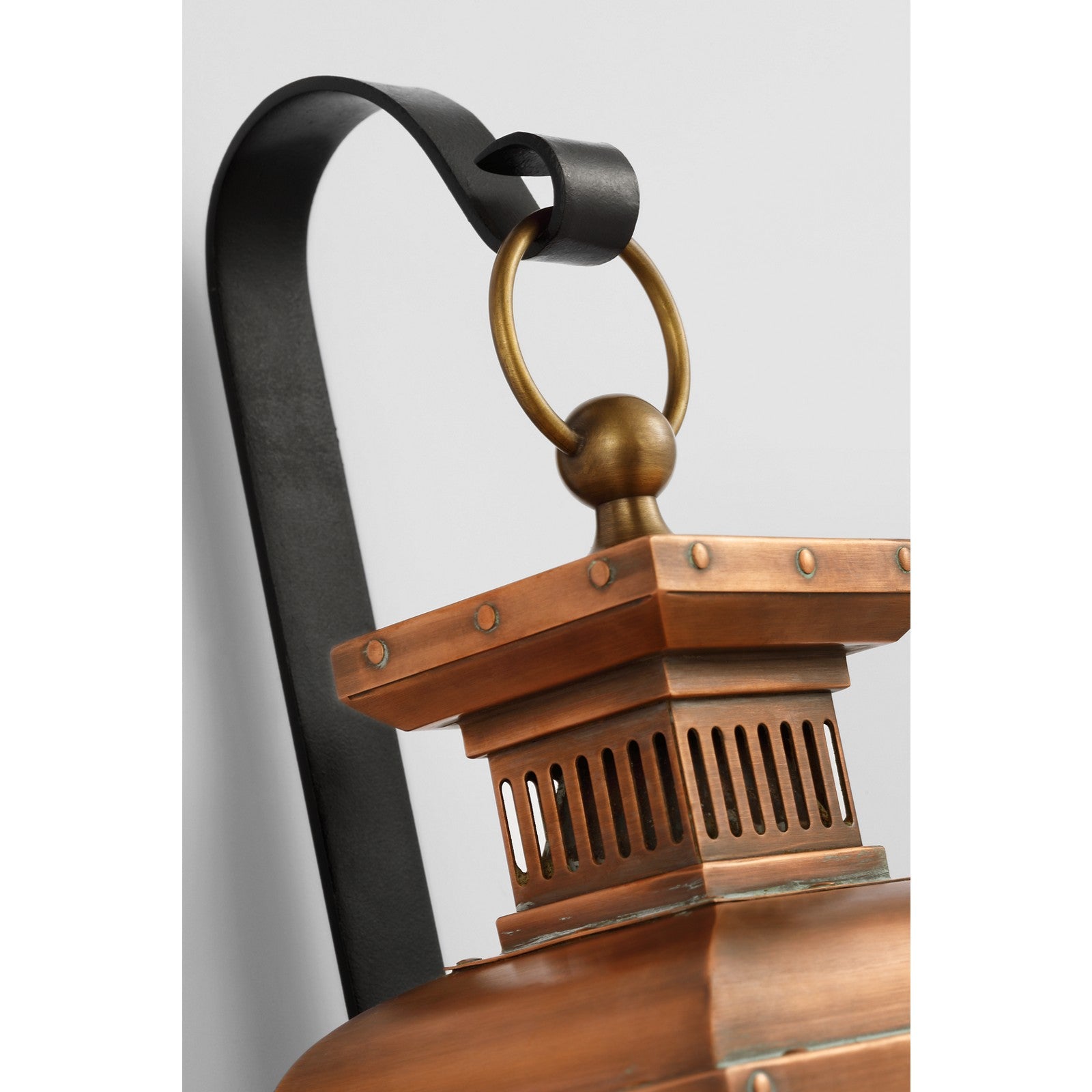 Suffork Small Scroll Arm Lantern - Visual Comfort Outdoor Lighting