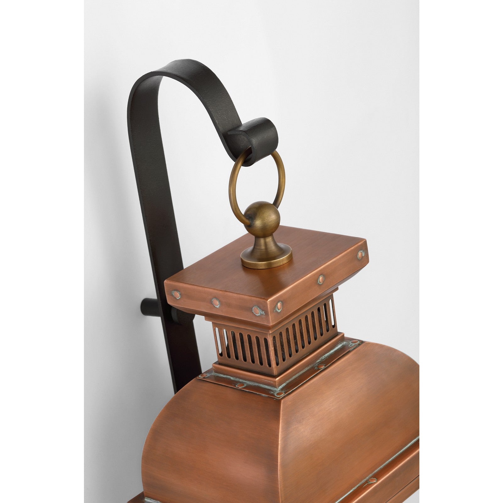 Suffork Tall Scroll Arm Lantern - Visual Comfort Outdoor Lighting