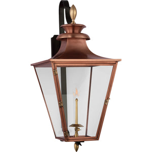 Albermarle Medium Bracketed Gas Wall Lantern - Visual Comfort Outdoor Lighting