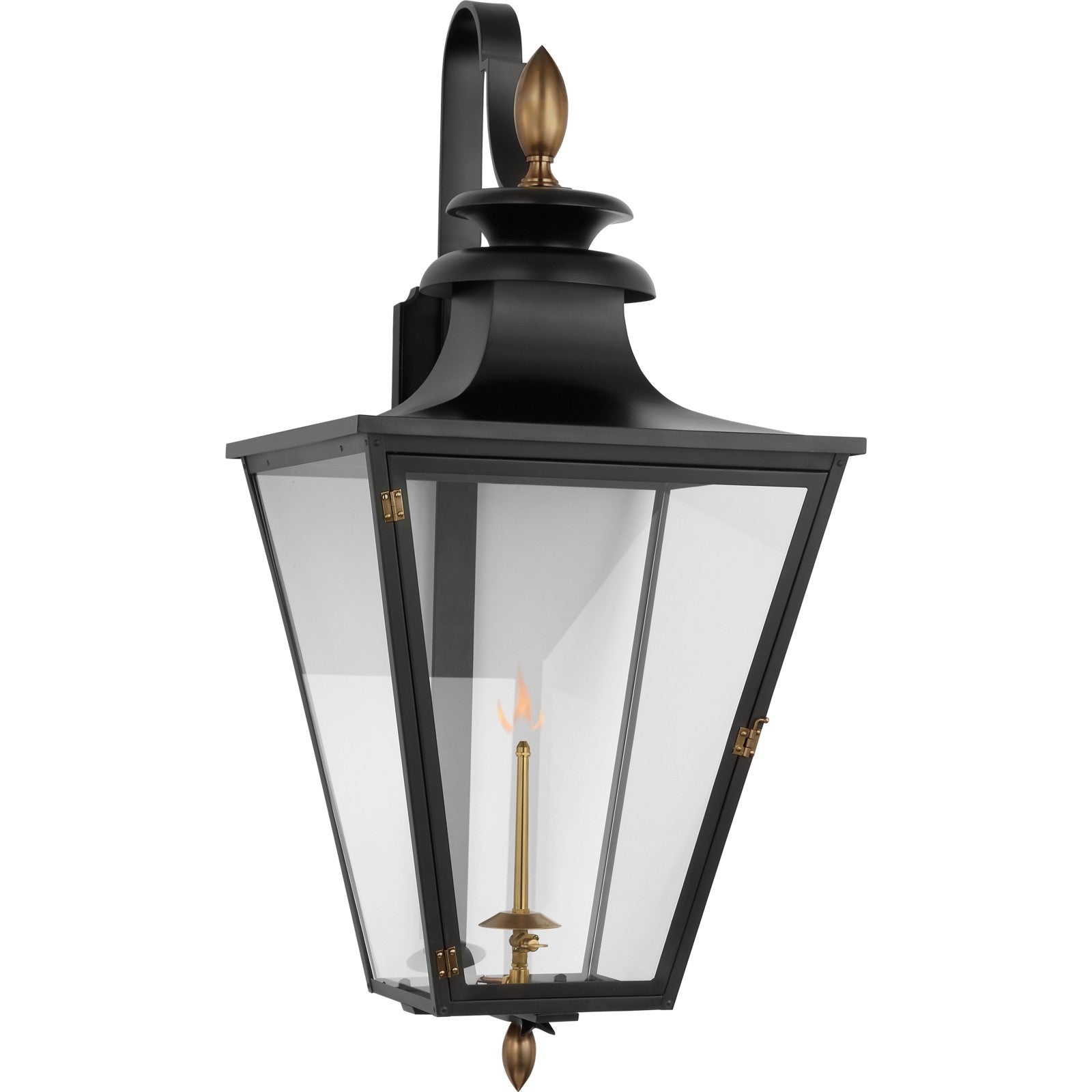 Albermarle Large Bracketed Gas Wall Lantern - Visual Comfort Outdoor Lighting