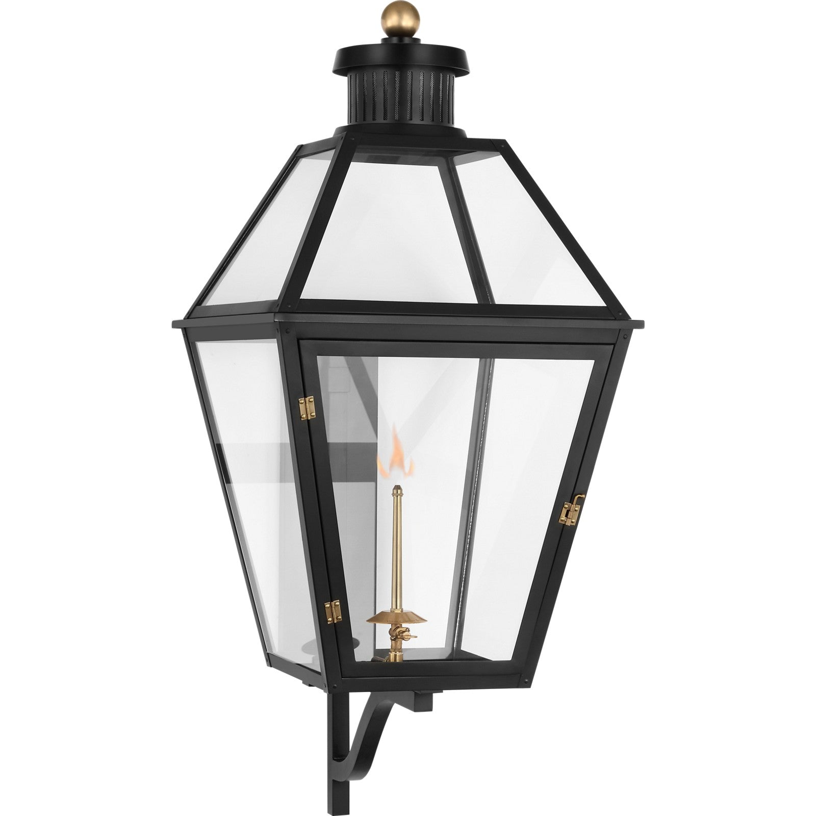Stratford XL Bracketed Gas Wall Lantern - Visual Comfort Outdoor Lighting