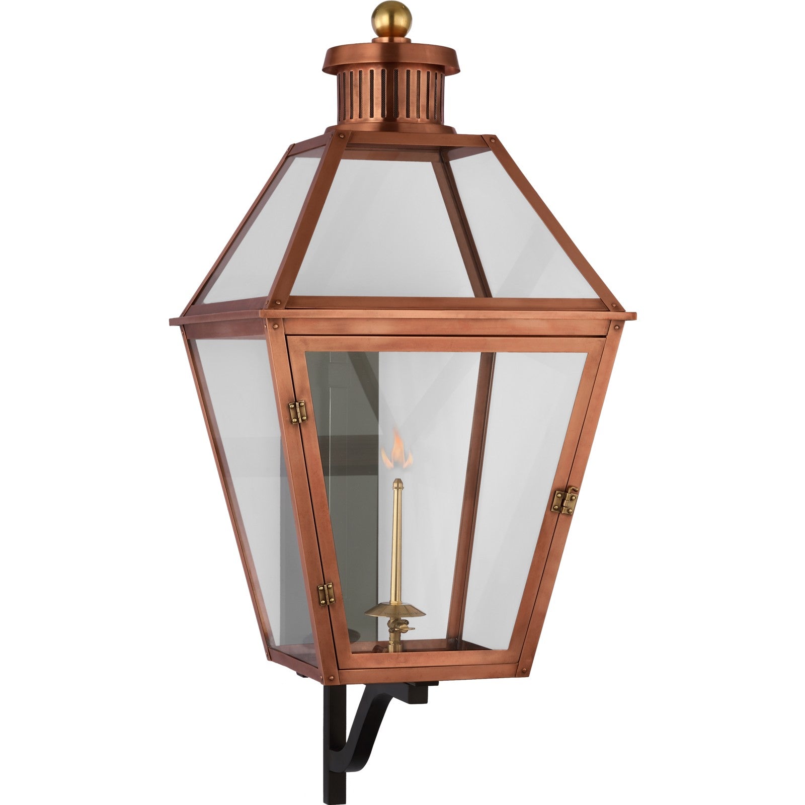 Stratford XL Bracketed Gas Wall Lantern - Visual Comfort Outdoor Lighting
