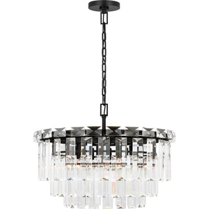 Arden Medium Chandelier in Burnished Brass - Visual Comfort Ceiling Lights