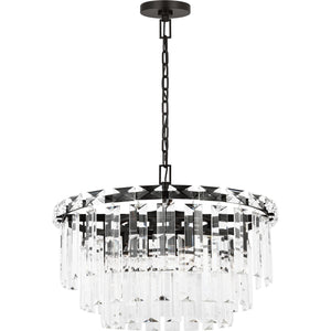 Arden Medium Chandelier in Burnished Brass - Visual Comfort Ceiling Lights