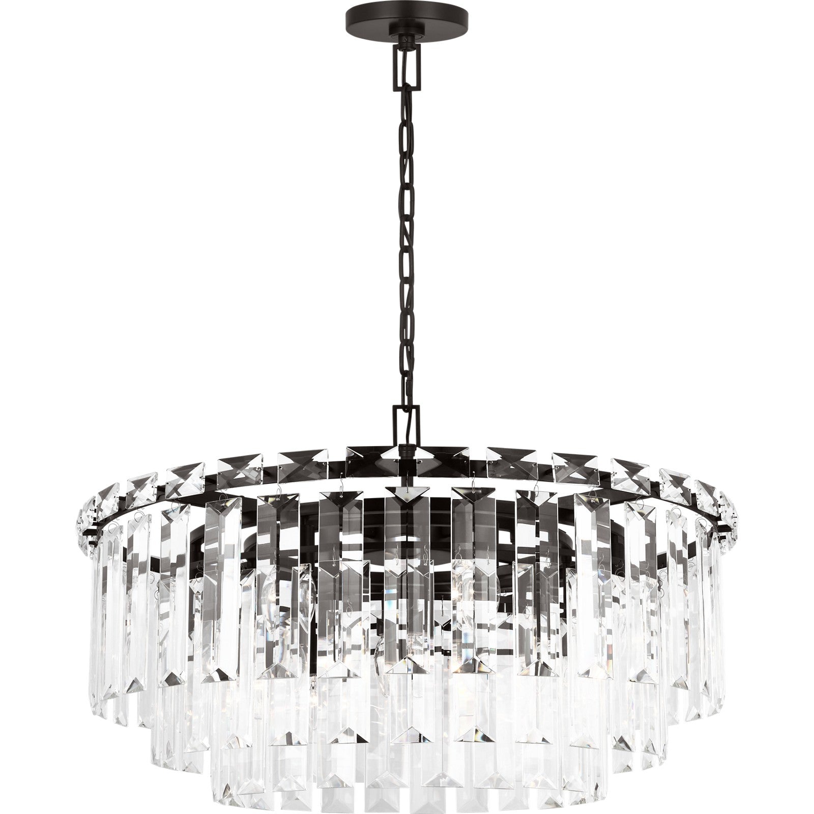 Arden Large Chandelier in Burnished Brass - Visual Comfort Ceiling Lights