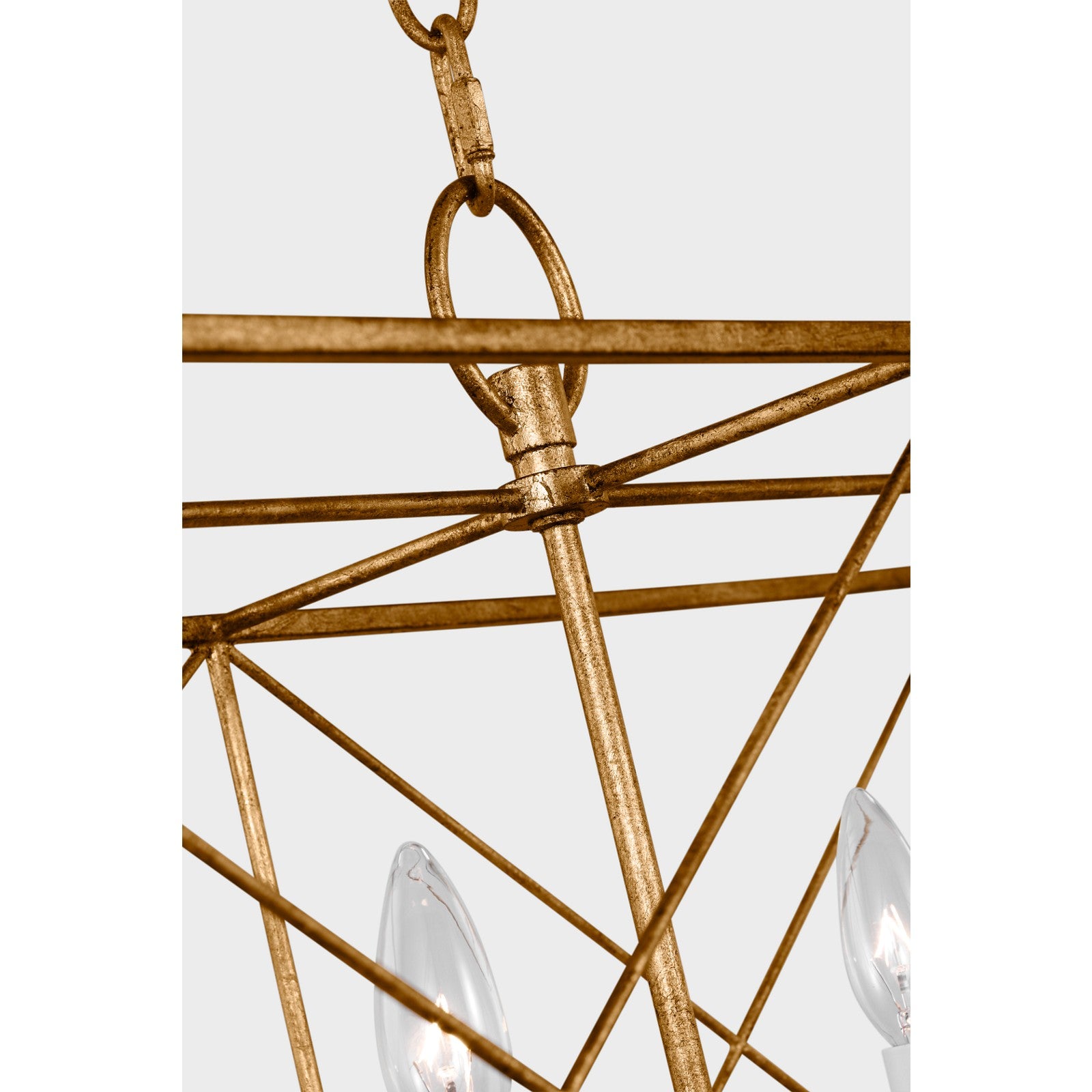 Beatrix Large Linear Lantern Aged Iron - Visual Comfort Ceiling Lights