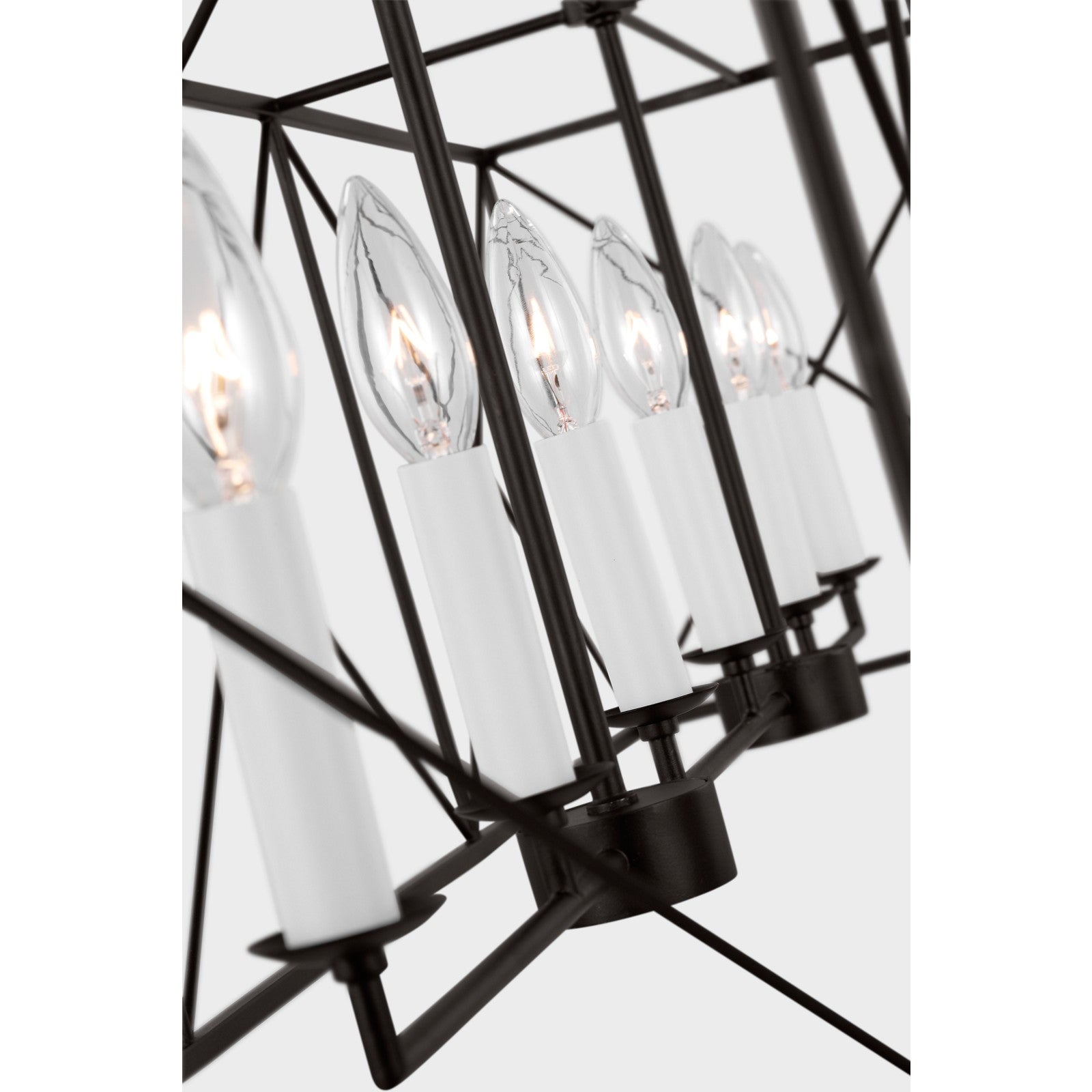 Beatrix Large Linear Lantern Aged Iron - Visual Comfort Ceiling Lights