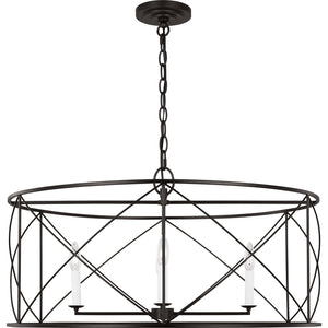 Beatrix Extra Large Lantern Aged Iron - Visual Comfort Ceiling Lights