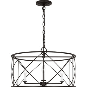 Beatrix Large Lantern Aged Iron - Visual Comfort Ceiling Lights