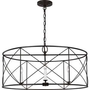 Beatrix Extra Large Lantern Aged Iron - Visual Comfort Ceiling Lights