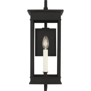 Cupertino Medium Bracket Wall Lantern Textured Black - Visual Comfort Outdoor Lighting