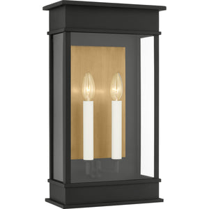 Cupertino Extra Large Wall Lantern Textured Black - Visual Comfort Outdoor Lighting