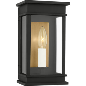 Cupertino Medium Wall Lantern Textured Black - Visual Comfort Outdoor Lighting