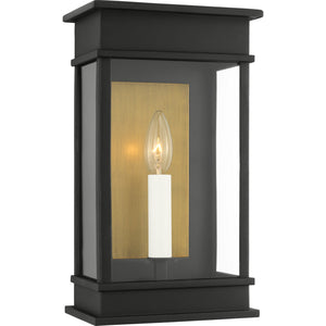 Cupertino Small Wall Lantern Textured Black - Visual Comfort Outdoor Lighting