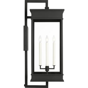 Cupertino Extra Large Bracket Wall Lantern Textured Black - Visual Comfort Outdoor Lighting