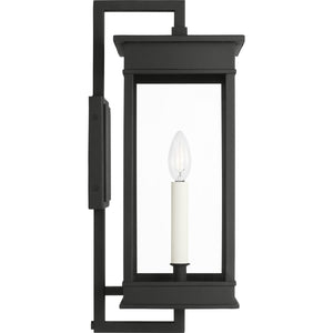 Cupertino Medium Bracket Wall Lantern Textured Black - Visual Comfort Outdoor Lighting