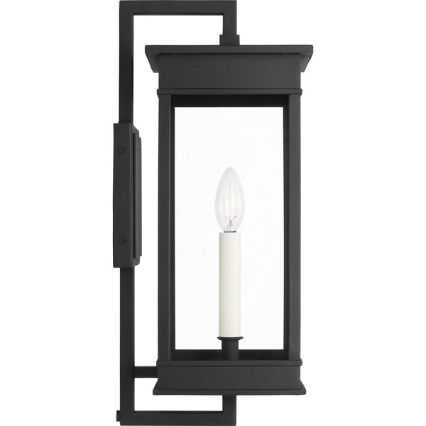 Cupertino Medium Bracket Wall Lantern Textured Black - Visual Comfort Outdoor Lighting