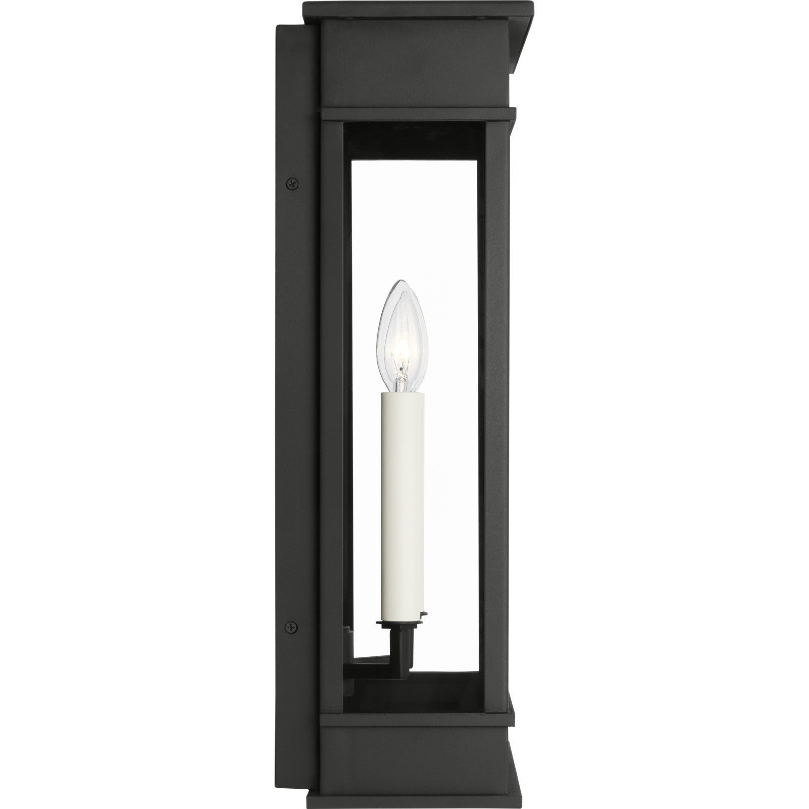 Cupertino Extra Large Wall Lantern Textured Black - Visual Comfort Outdoor Lighting