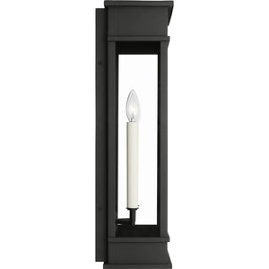 Cupertino Large Wall Lantern Textured Black - Visual Comfort Outdoor Lighting
