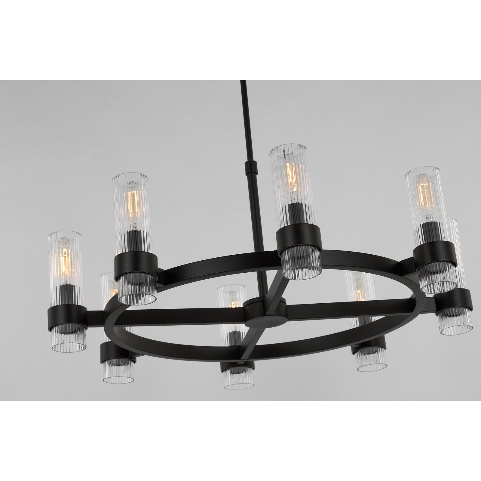 Geneva Medium Chandelier in Polished Nickel - Visual Comfort Ceiling Lights
