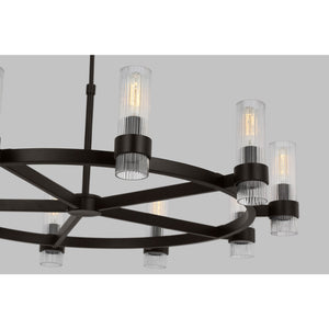 Geneva Large Chandelier Burnished Brass - Visual Comfort Ceiling Lights