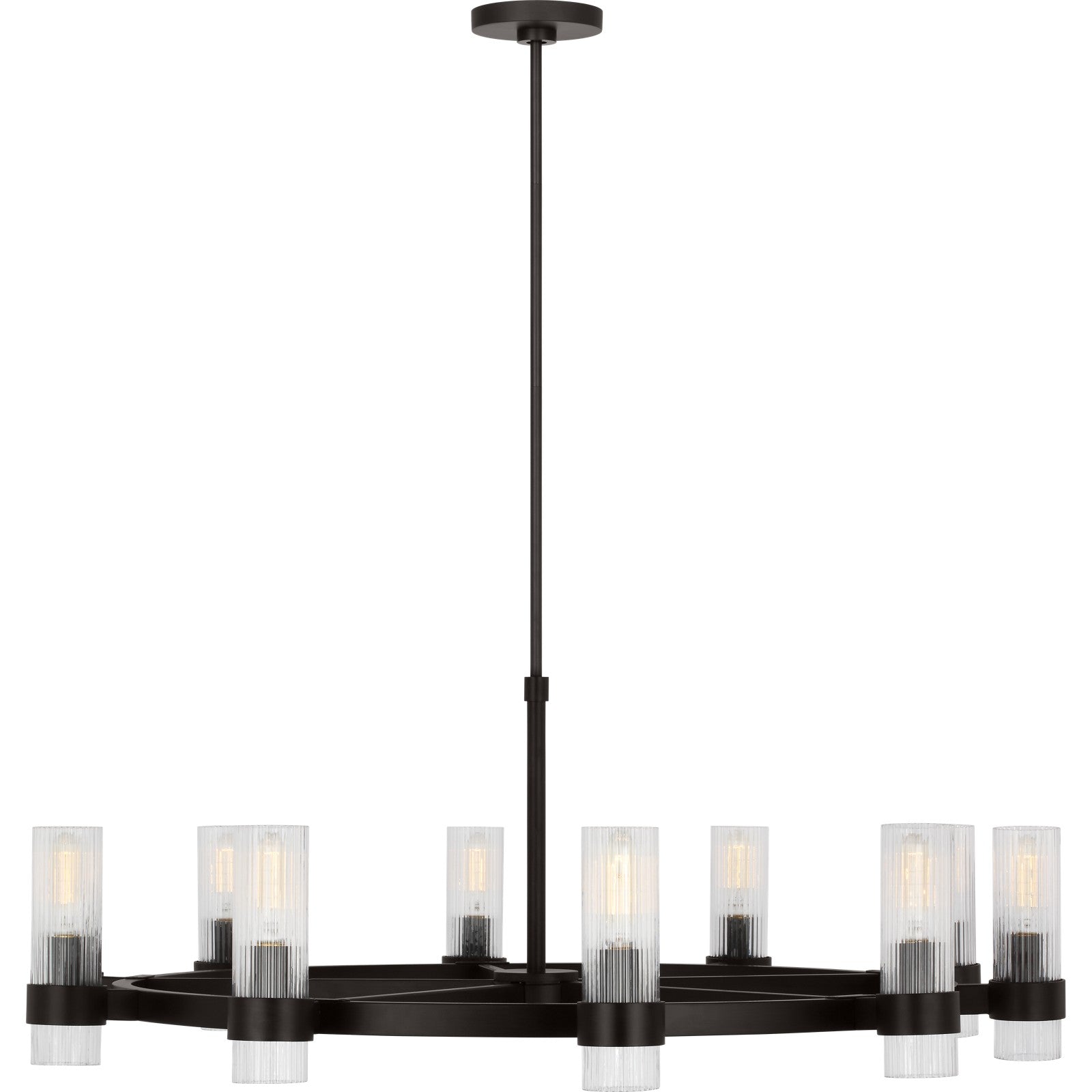 Geneva Large Chandelier Burnished Brass - Visual Comfort Ceiling Lights