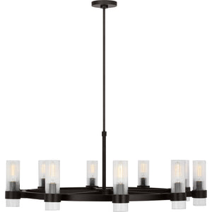 Geneva Large Chandelier Burnished Brass - Visual Comfort Ceiling Lights
