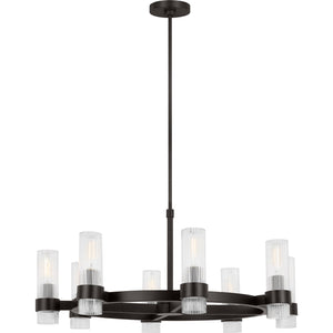 Geneva Medium Chandelier in Polished Nickel - Visual Comfort Ceiling Lights