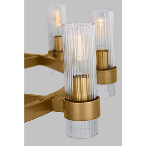 Geneva Large Chandelier Burnished Brass - Visual Comfort Ceiling Lights
