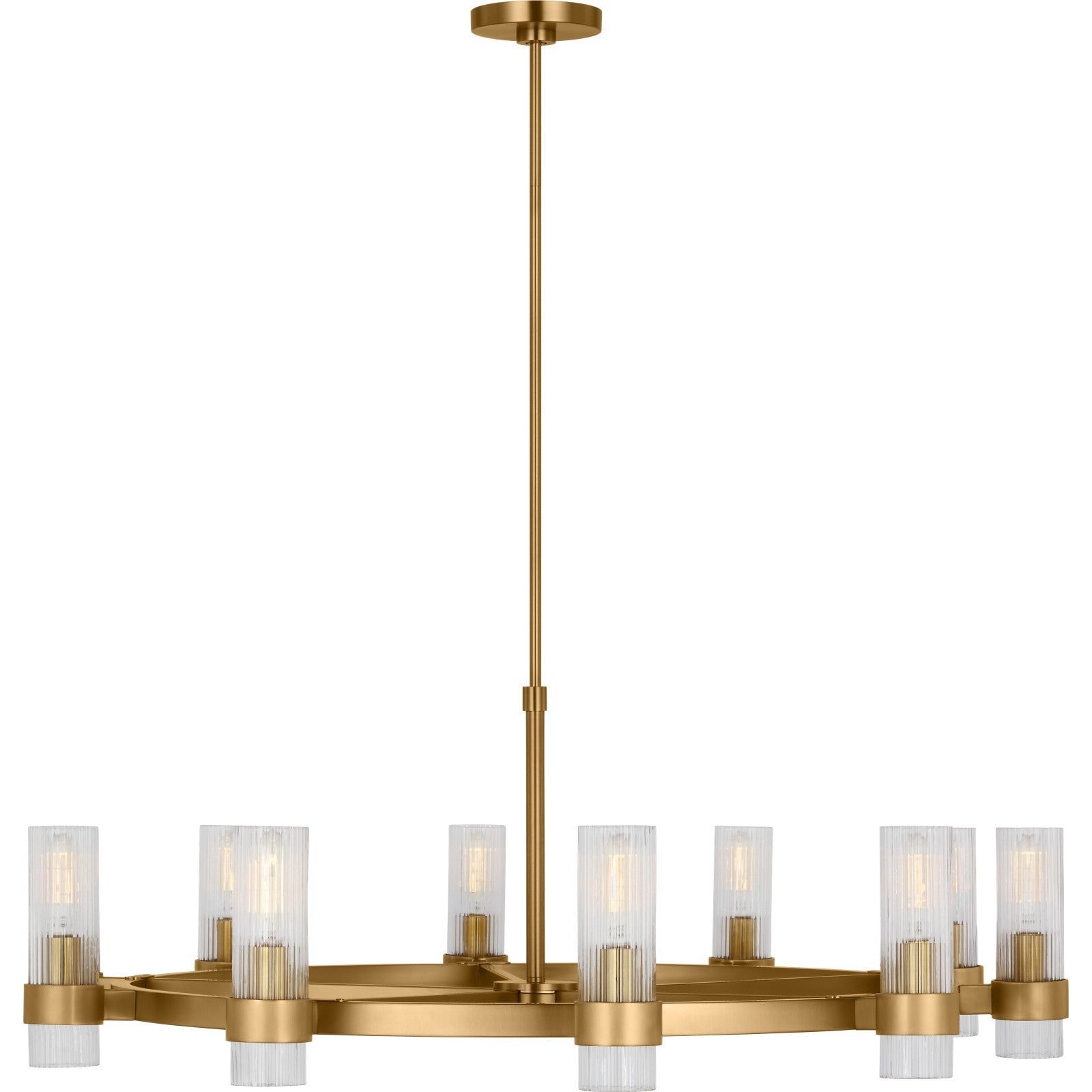 Geneva Large Chandelier Burnished Brass - Visual Comfort Ceiling Lights