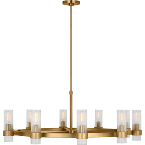 Geneva Large Chandelier Burnished Brass - Visual Comfort Ceiling Lights
