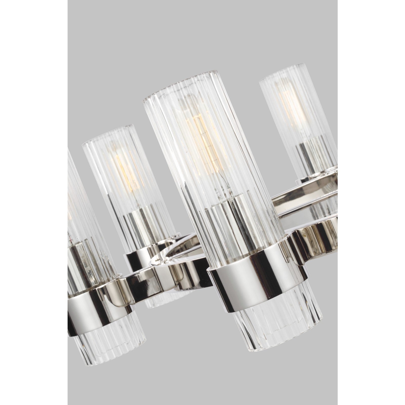 Geneva Medium Chandelier in Polished Nickel - Visual Comfort Ceiling Lights