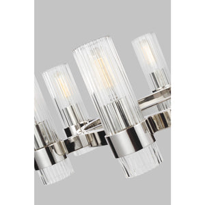 Geneva Medium Chandelier in Polished Nickel - Visual Comfort Ceiling Lights