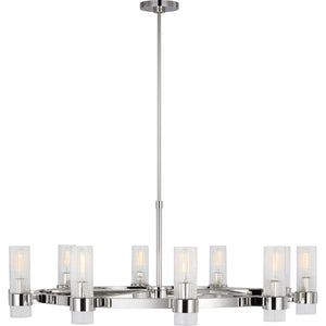 Geneva Large Chandelier Burnished Brass - Visual Comfort Ceiling Lights
