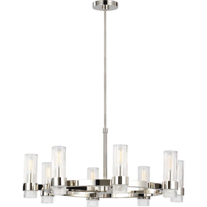 Geneva Medium Chandelier in Polished Nickel - Visual Comfort Ceiling Lights