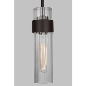 Geneva Medium Pendant in Burnished Brass - Visual Comfort Ceiling Lights